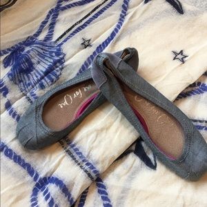 Toms denim flat